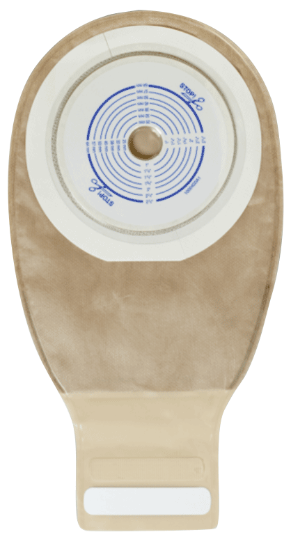 "Esteem + Drainable Pouch with Durahesive Plus Skin Barrier, 2-1/2"" Cut-To-Fit, Filter, Transparent