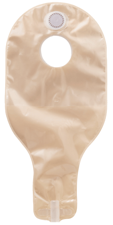 "Natura 2-Piece High Output Drainable Pouch with Filter, 2-3/4"" Flange, 14"" Length"