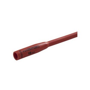 GentleCath Male Coud Tip Red Rubber Urinary Catheter, 16 Fr