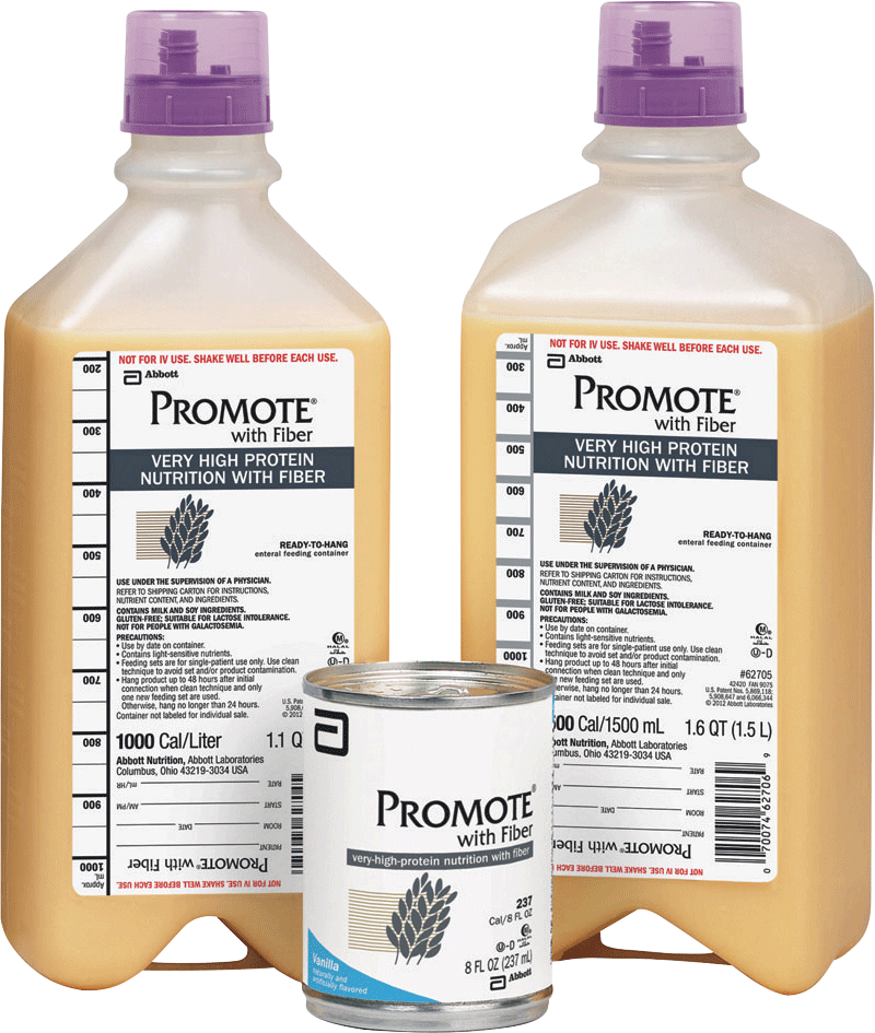 Promote with Fiber 1000 mL Ready to Hang with Safety Screw Connector, Institutional