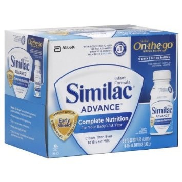 Similac Advance Earlyshield, 8 oz. Plastic Bottle