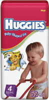 HUGGIES Snug & Dry Mainline Diaper, Size 4