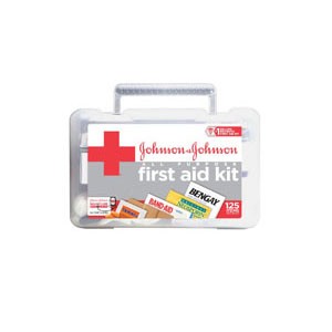 Johnson & Johnson All Purpose First Aid Kit, 125 Pieces