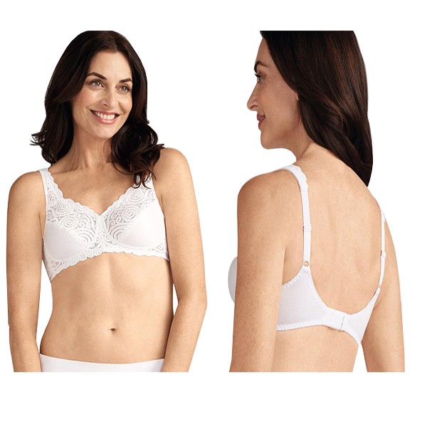 Amoena Jasmin Wire-Free Bra, Soft Cup, Size 32B, White Ref# 52900N32BWH