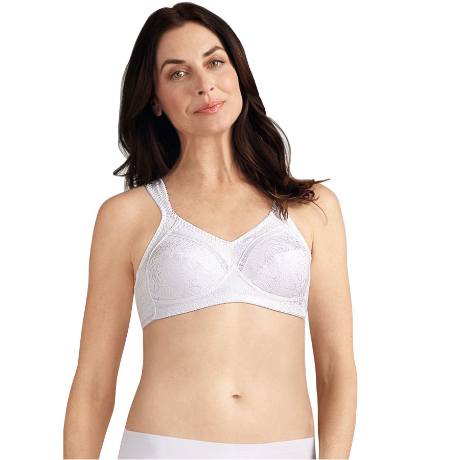 Amoena Nora Wire-Free Bra, Soft Cup, Size 38B, White Ref# 52555N38BWH
