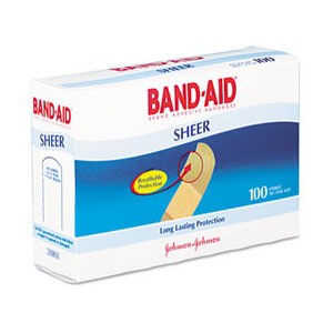 "Band-Aid Adhesive Sheer Strip Bandage 3/4"" x 3"""