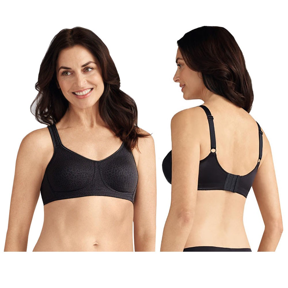 Amoena Mona Wire-Free Bra, Soft Cup, Size 40A, Black Ref# 5259140ABK