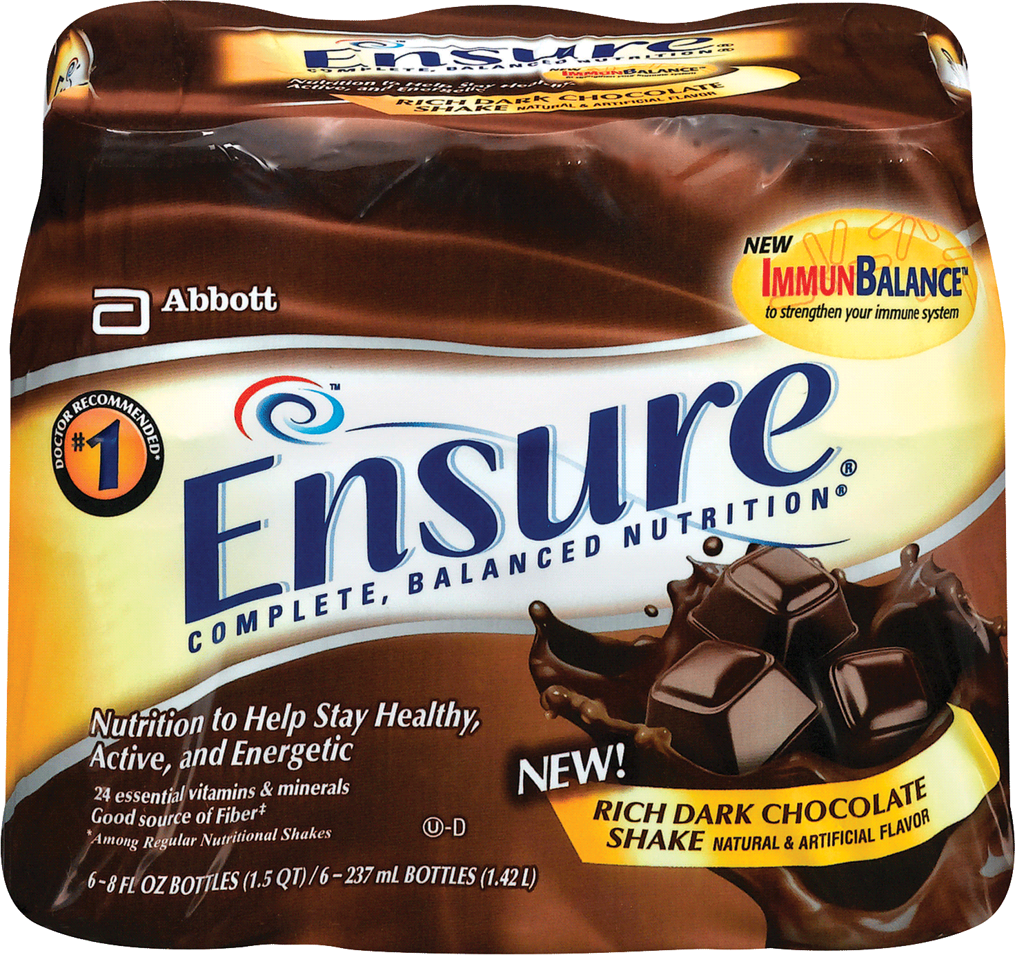 Ensure Nutritional Ready-to-Drink Shake, 237 mL, Dark Chocolate