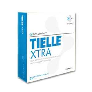 "TIELLE Adhesive Hydropolymer Dressing 7"" x 7"""