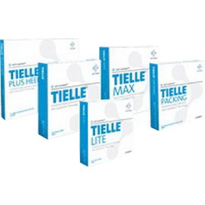 "TIELLE Adhesive Hydropolymer Dressing 7"" x 7"" Sacrum"