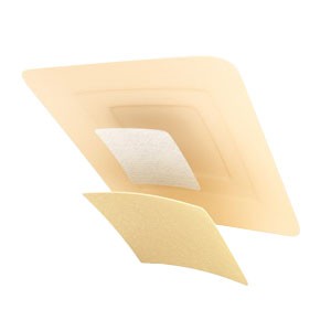 "TIELLE Plus Adhesive Hydropolymer Dressing 5-7/8"" x 5-7/8"""