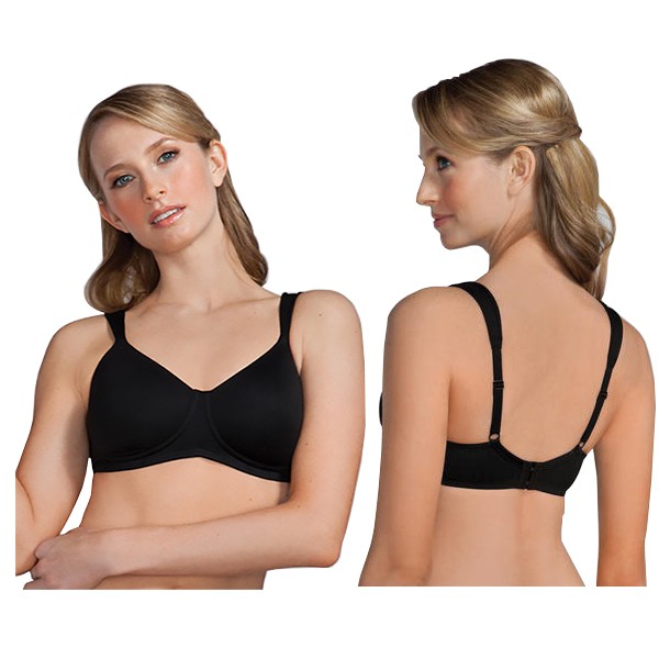 Amoena Lara Comfort 3D Wire-Free Bra, Size 42A, Black Ref# 5243642ABK