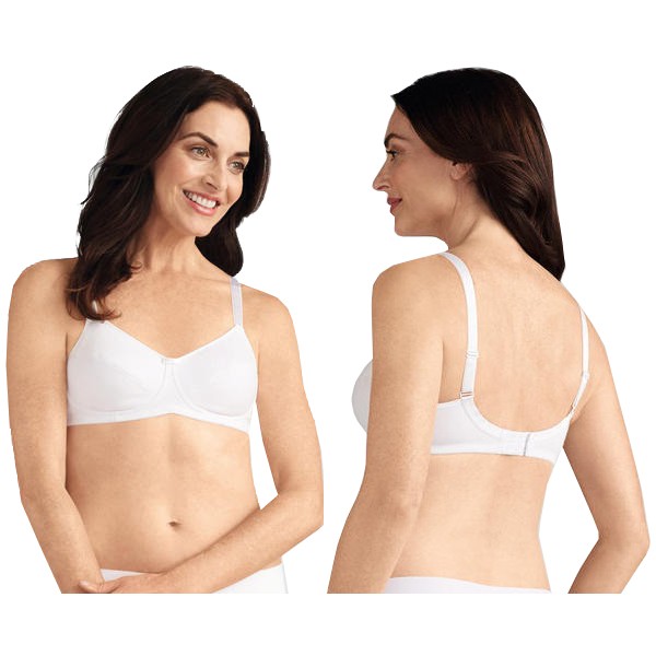 Amoena Ruth Wire-Free Bra, Soft Cup, Size 34DDD, White Ref# 5287334DDDWH