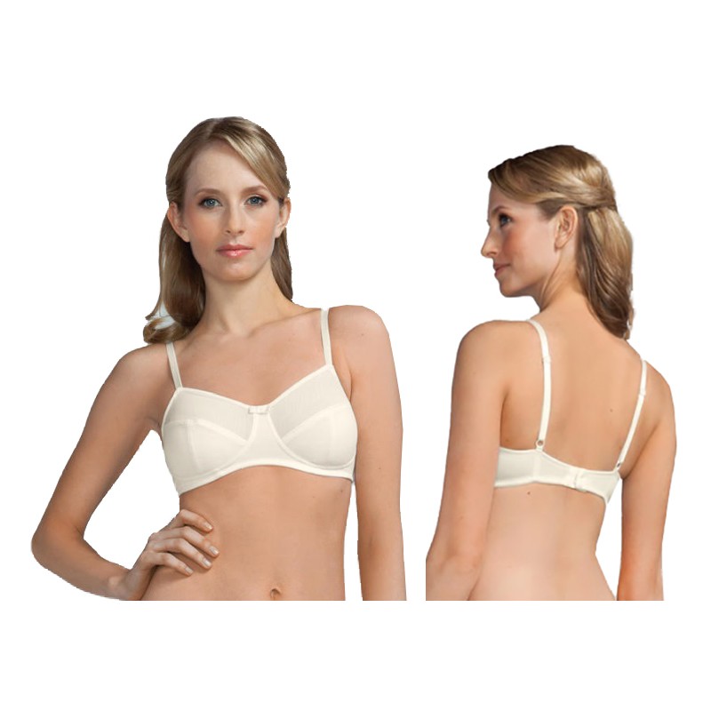 Amoena Lina Wire-Free Bra, Soft Cup, Size 40DD, Ivory Ref# 5243840DDIV