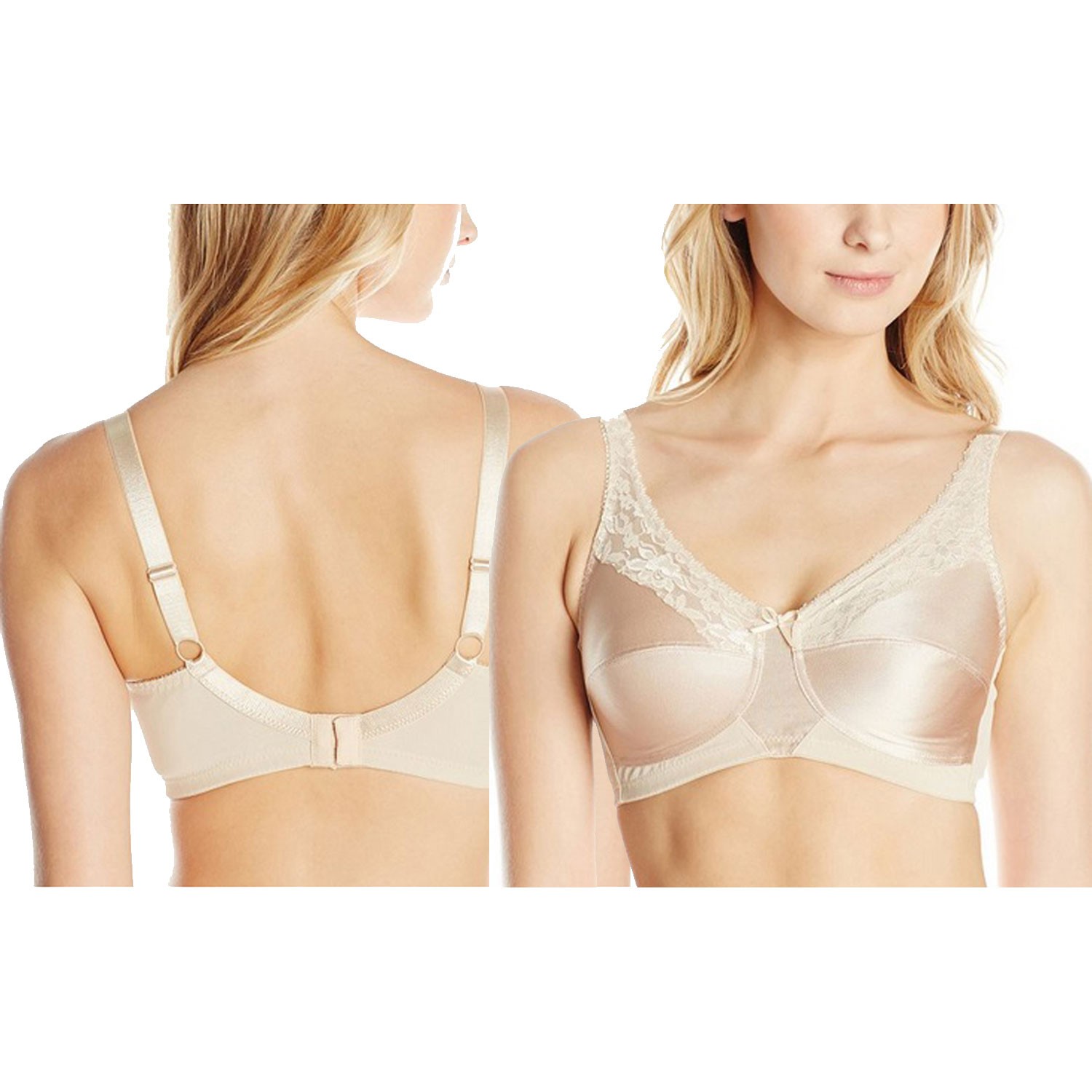Amoena Nancy Wire-Free Bra, Soft Cup, Size 48D, Light Nude Ref# 5115148DNU
