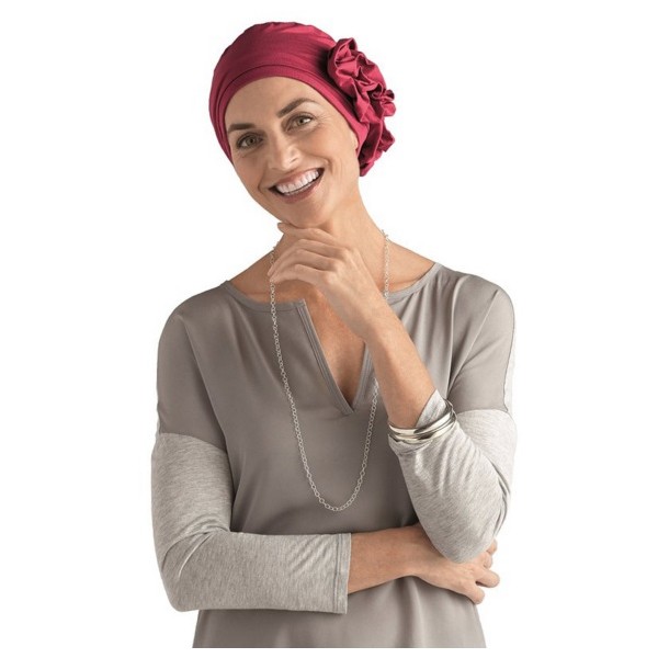 Amoena Marigold Turban, Berry Red Ref# 543813