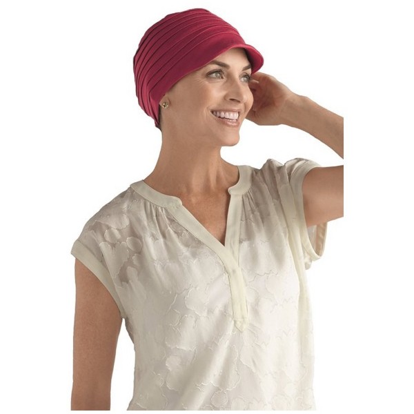Amoena Tigerlily Casual Cap, Berry Red Ref# 543814