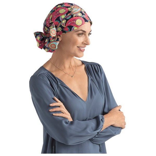 Amoena Flora Scarf, Night Blue/Multi Ref# 543820
