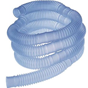 AirLife Corrugated Blue Tubing,  4' Segmented Every 6"