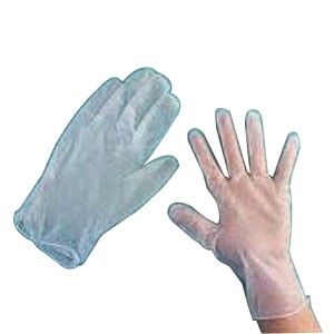 "Sterile Powder-Free 10"" L Vinyl Exam Glove Small"