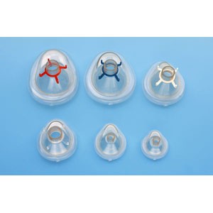 AirLife Disposable Resuscitation Face Mask with Clear Hook Ring, Toddler