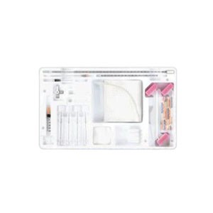 Adult Lumbar Puncture Tray with Clear Hub Spinal Needle 22G x 3-1/2"