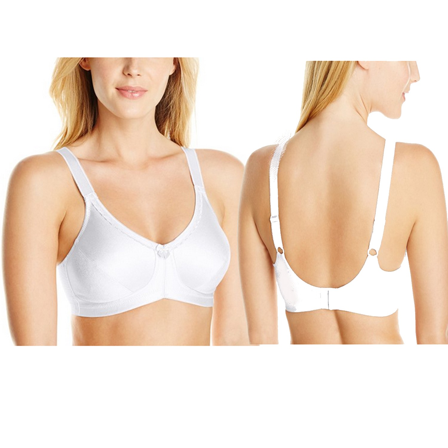 Amoena Rita Wire-Free Bra, Soft Cup, Size 44DD, White Ref# 5200444DDWH