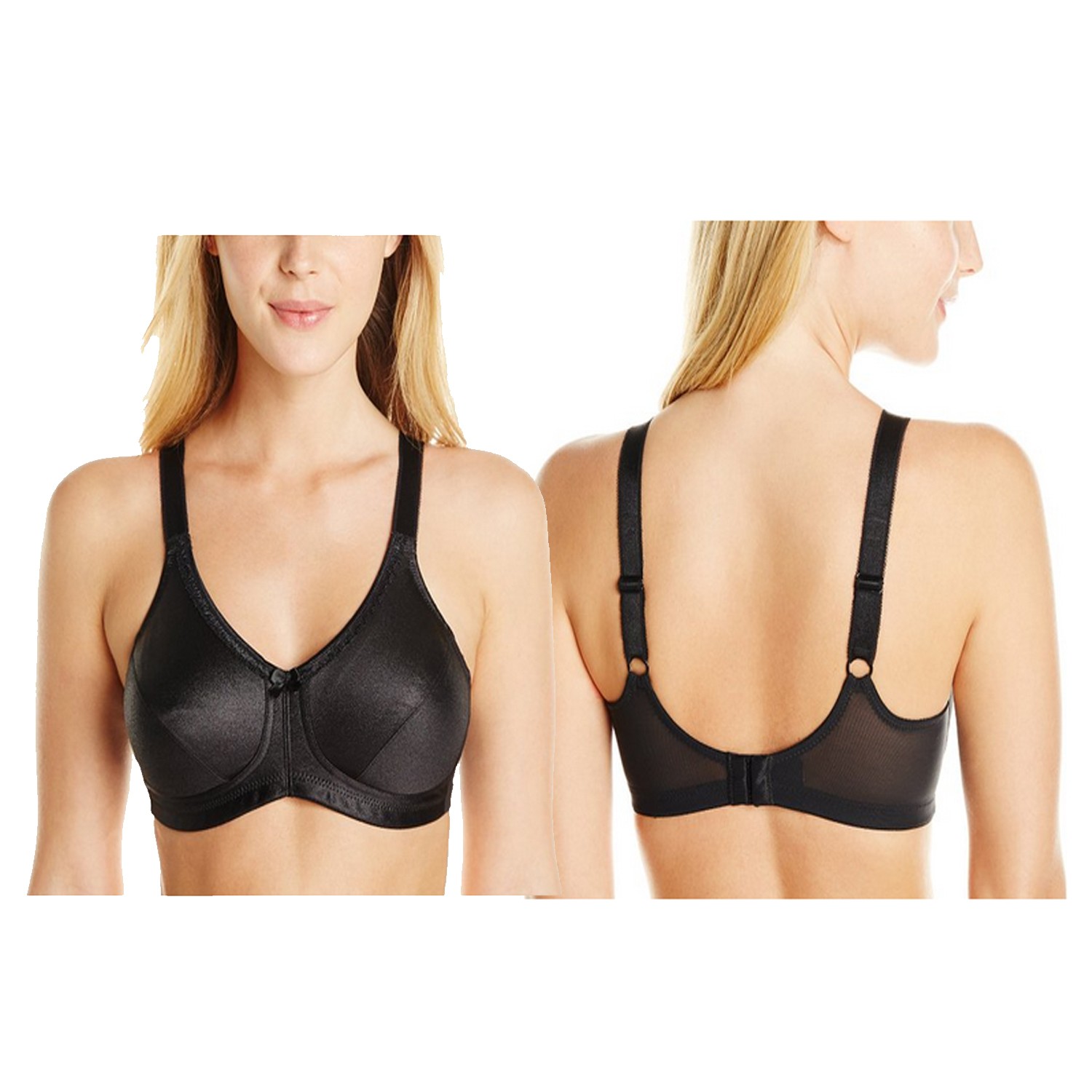 Amoena Rita Wire-Free Bra, Soft Cup, Size 44D, Black Ref# 5200444DBK