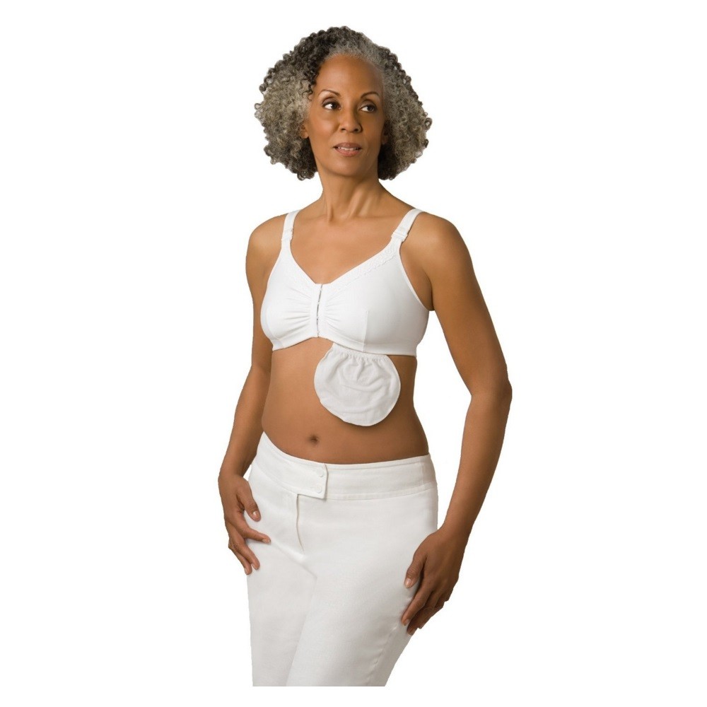 Amoena Hannah Post-Surgical Bra Kit, Small, Size A/B, White Ref# 52160KSABWH