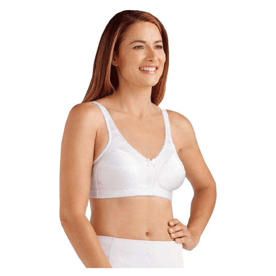 Amoena Ava Wire-Free Bra, Soft Cup, Size 36D, White Ref# 5211536DWH