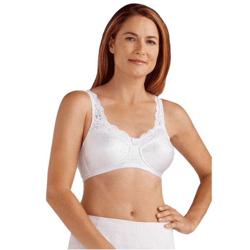 Amoena Annabell Bra, Soft Cup, Size 36AA, White