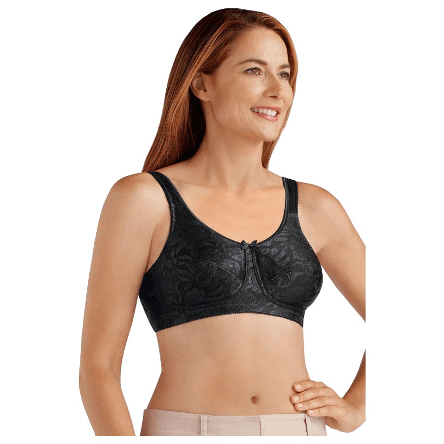 Amoena Ella Wire-Free Bra Soft Cup, Size 34C, Black Ref# 5213334CBK