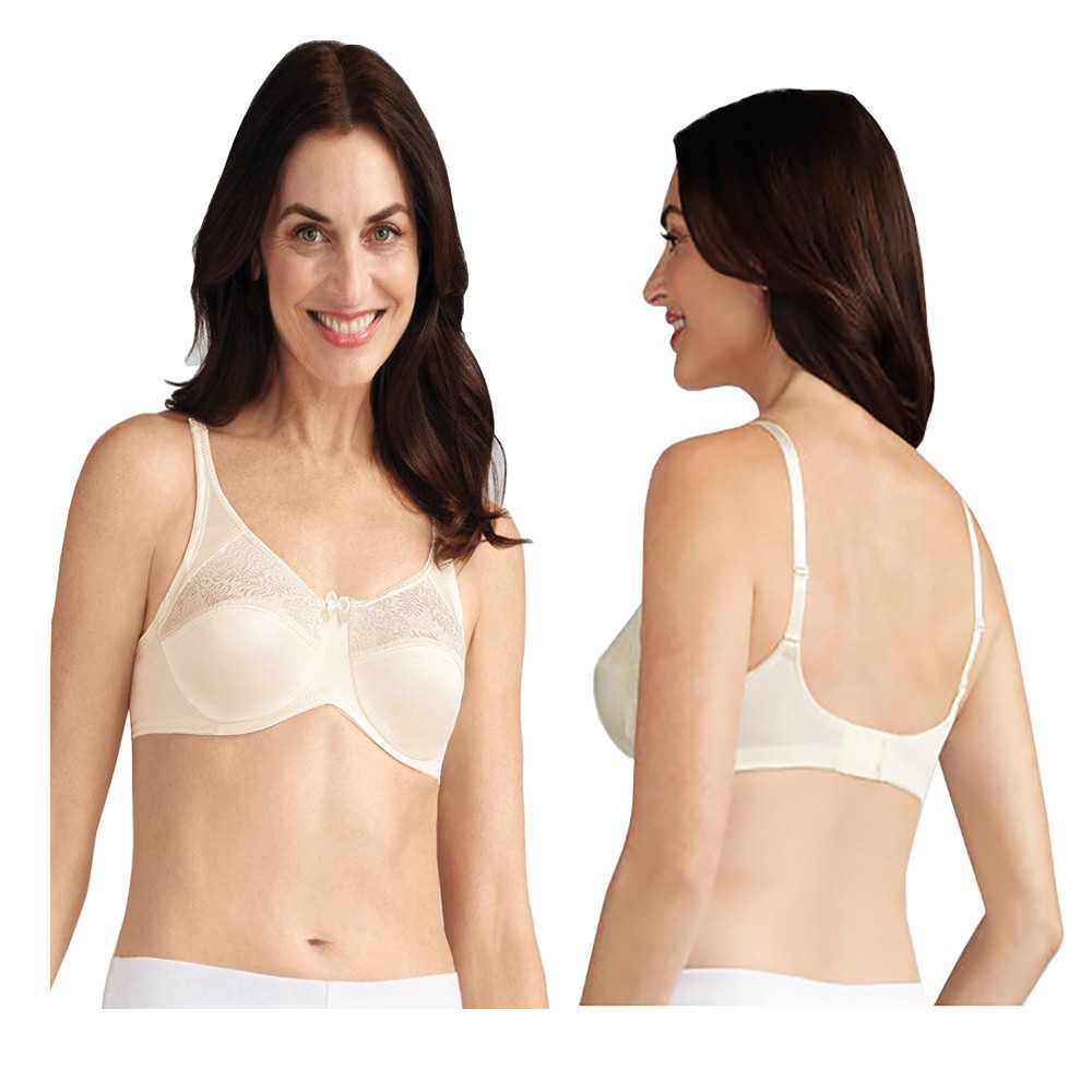Amoena Nina Underwire Bra, Size 46DD, Candlelight Ref# 5224246DDCL