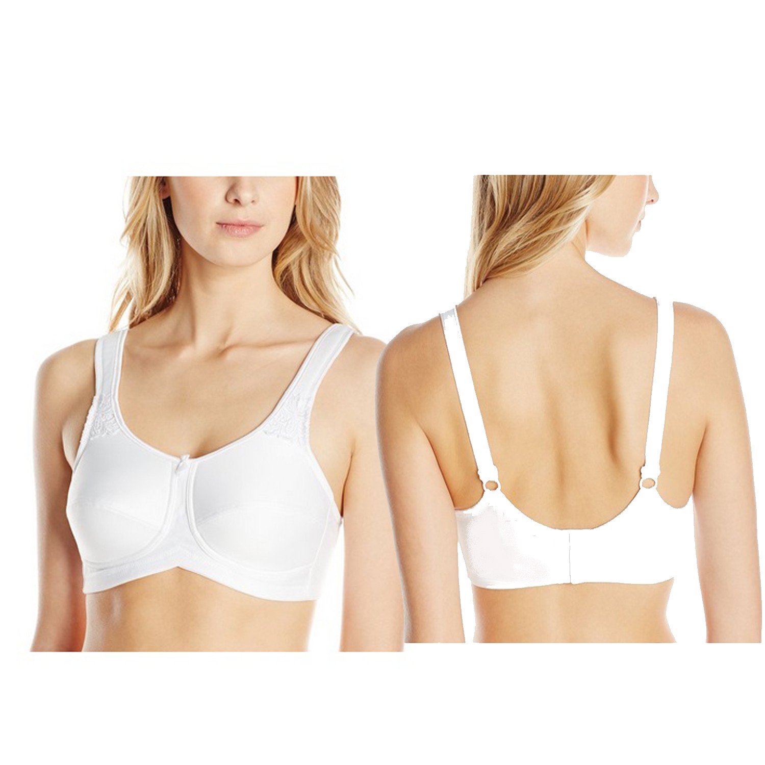 Amoena Kelly Wire-Free Bra, Soft Cup, Size 34DD, White Ref# 5215334DDWH