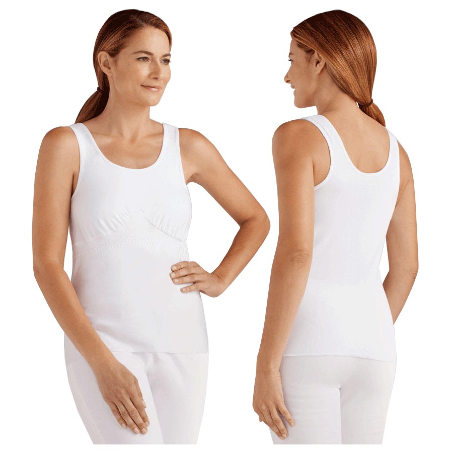Amoena Michelle Post-Surgical Camisole Bra, 2XL, Size 22/24, White Ref# 521052XWH
