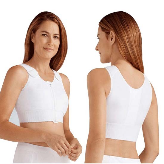 Amoena Patricia Compression Vest, Post-Surgical, Size 38(B/C), White Ref# 52863N38BCWH