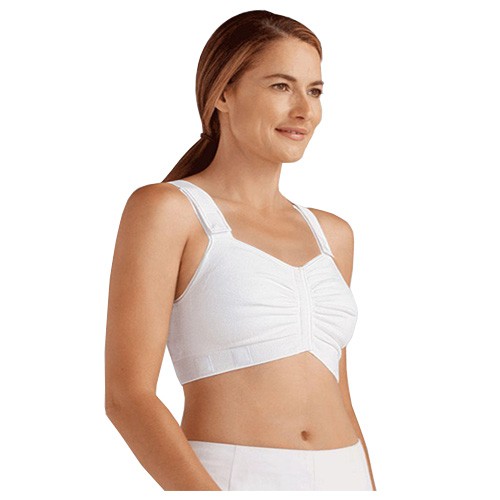Amoena Theraport Bra, Post-Surgical, Large, White Ref# 52161LWH