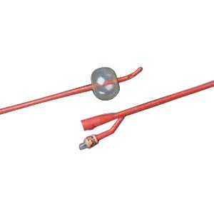 BARDEX LUBRICATH Tiemann 2-Way Specialty Foley Catheter 16 Fr 5 cc