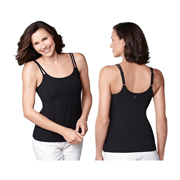 Amoena Valletta Camisole Tank Top, Size 18, Black Ref# 57022918BK