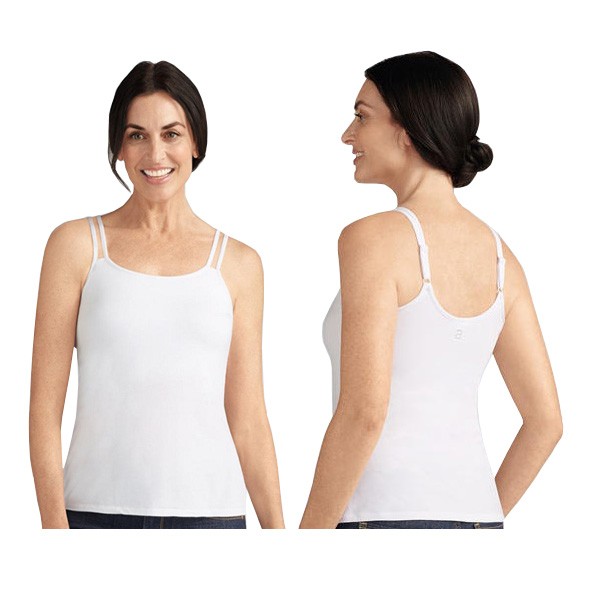 Amoena Valletta Camisole Tank Top, Size 24, White Ref# 57023024WH