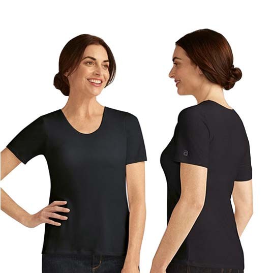 Amoena Valletta T-Shirt, Size 12, Black Ref# 57023112BK