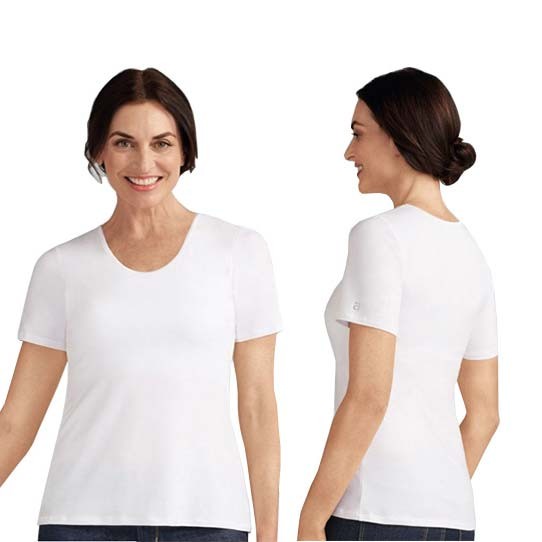Amoena Valletta T-Shirt, Size 10, White Ref# 57023210WH