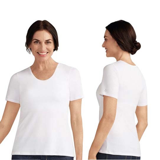 Amoena Valletta T-Shirt, Size 12, White Ref# 57023212WH