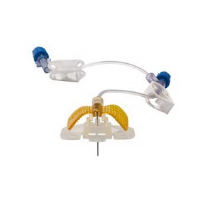 LiftLoc Safety-Winged Infusion Set without Y Injection Site, 20 G x 1"