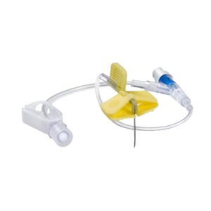 MiniLoc Safety Infusion Set 22G x 3/4", with Y-Injection Site