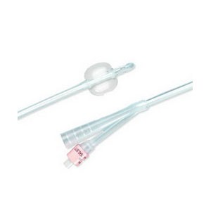 2-Way 100% Silicone Foley Catheter 20 Fr 30 cc