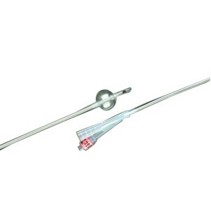 LUBRI-SIL Infection Control 2-Way 100% Silicone Foley Catheter 16 Fr 5 cc