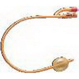 LUBRI-SIL Infection Control 2-Way 100% Silicone Foley Catheter 16 Fr 30 cc