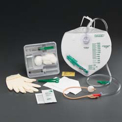 COMPLETE CARE BARDEX I.C. Foley Tray with Drainage Bag and Statlock Foley Stabilization Device 18 Fr
