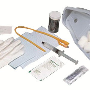 Bi-Level Universal Tray with Silicone-Coated Foley Catheter 16 Fr 5 cc